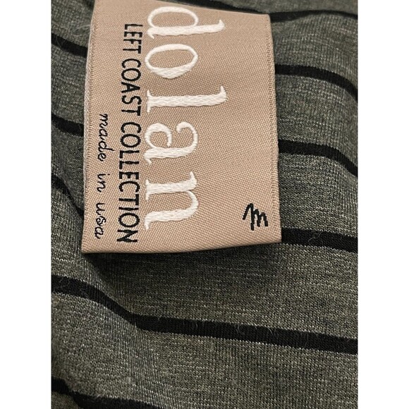 Dolan Anthropologie Left Coast Open Jacket Blazer M Green Black Striped EUC B50 - Picture 5 of 5